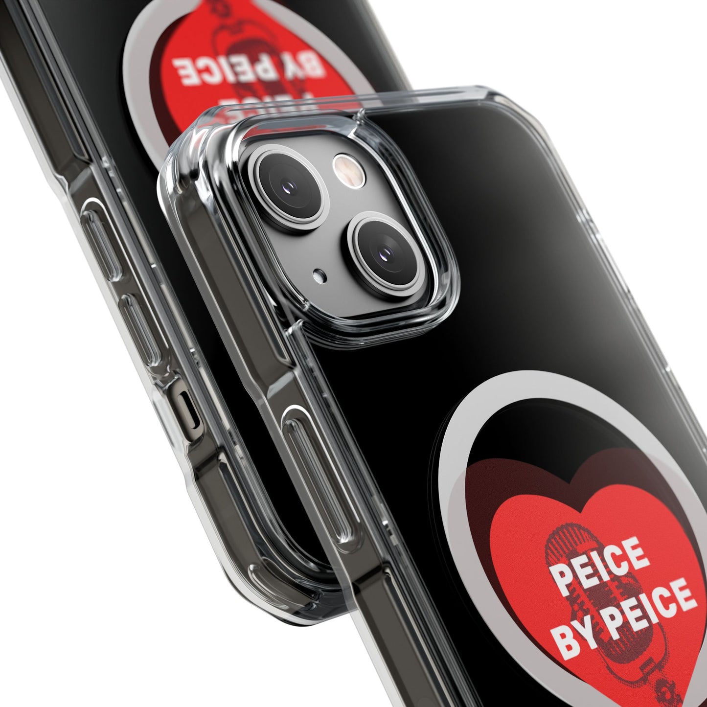 Piece by Piece Mic Drop Magnetic clear Impact Case
