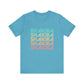Retro Pop Lines Unisex jersey short sleeve tee