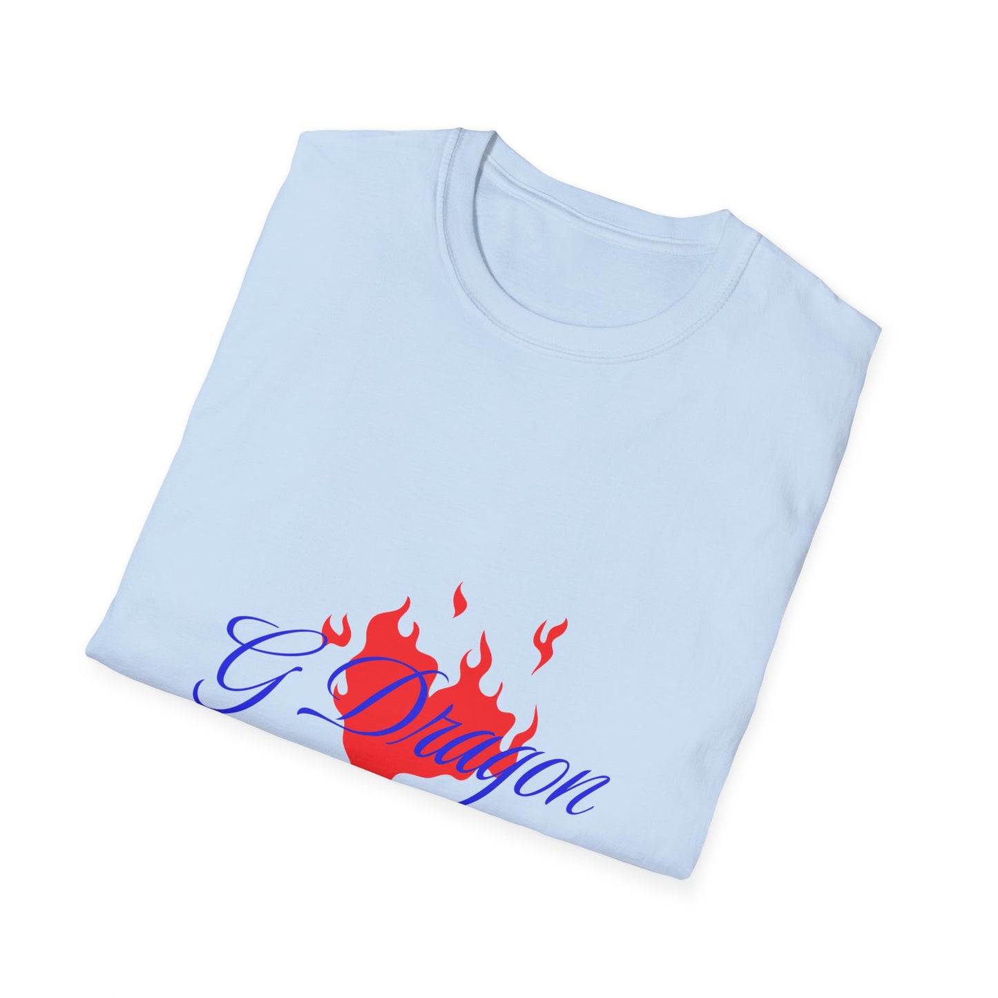 Heart on Fire Bold Script Unisex Softstyle Tee