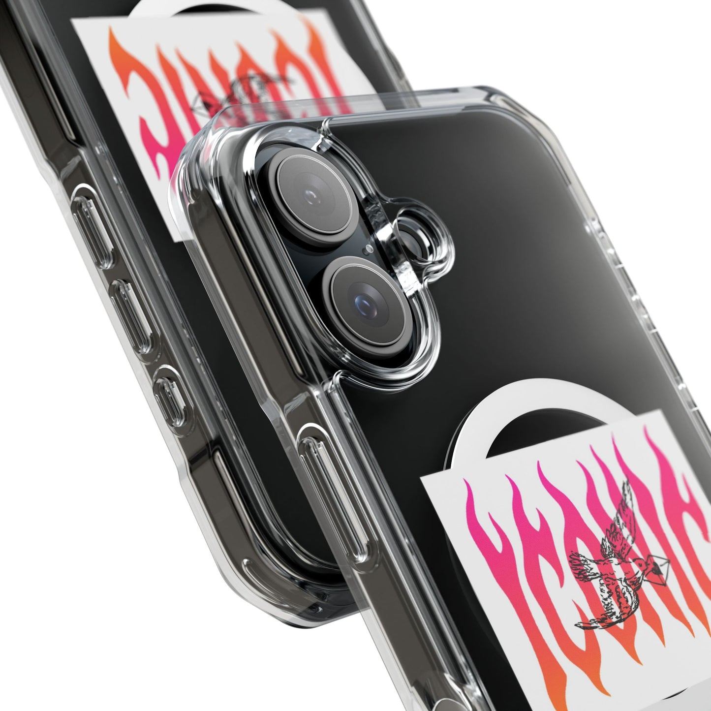Flame Flight Iconic Magnetic clear Impact case