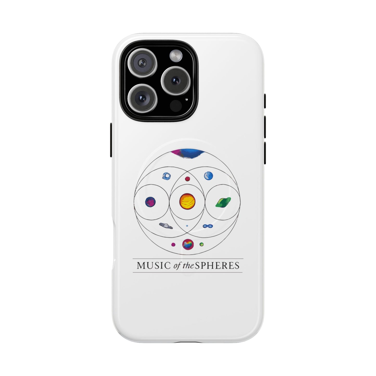 Colorful Planetary Orbit Diagram Tough Magnetic Case