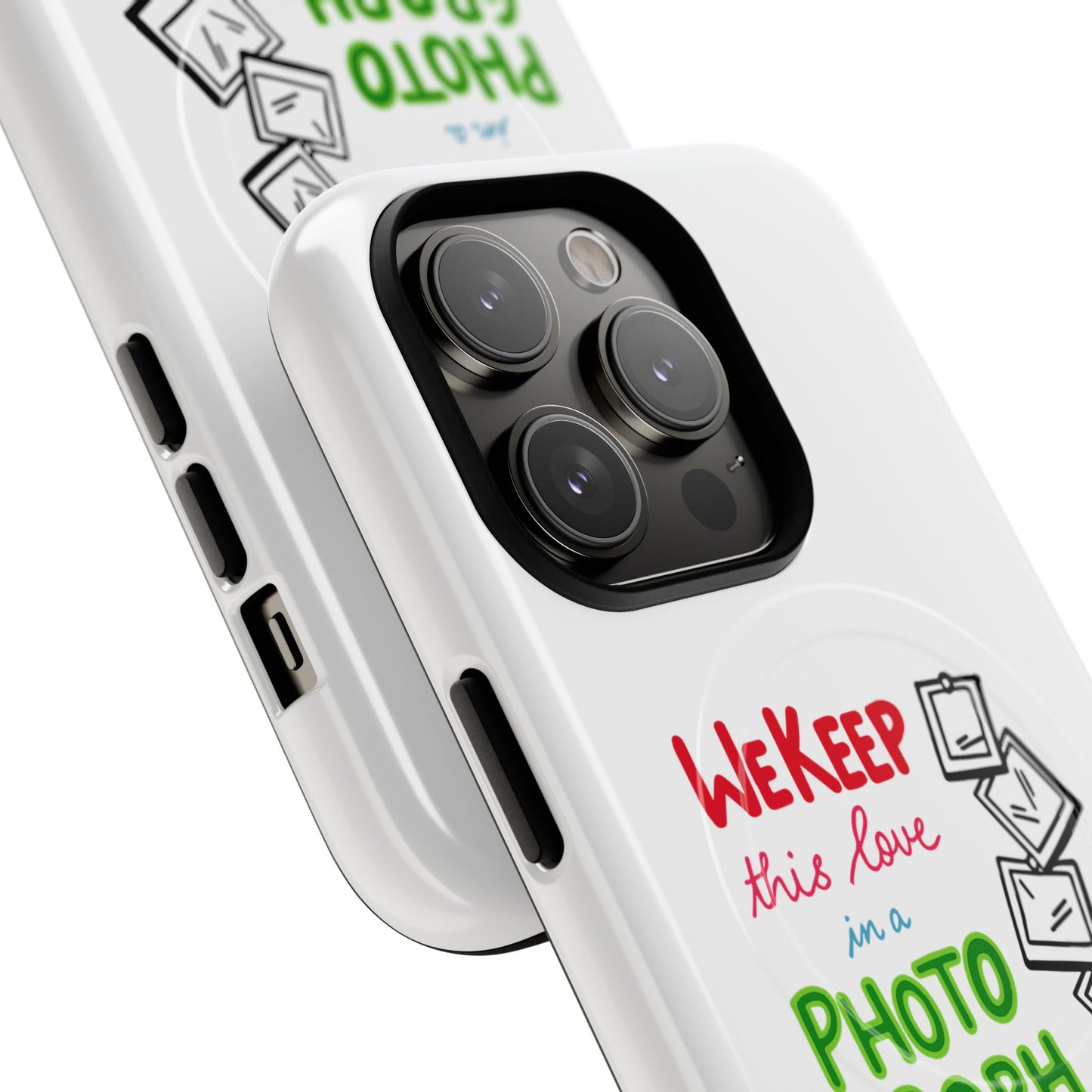 White Paw Print Tough Magnetic case
