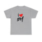 Sketch Love Groove Unisex Heavy cotton Tee