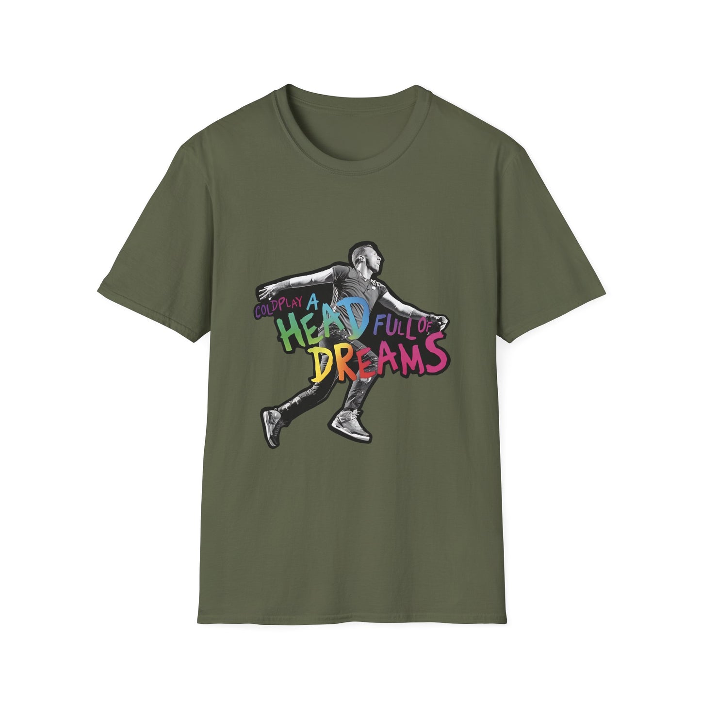 Unisex Softstyle T-Shirt Inspired by Coldplay A Head Full of Dreams Chris