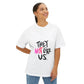 Bold “NOT” Statement Unisex Oversized Boxy Tee