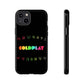 Premium Tough Case for iPhone 12 to 16 Pro Max Showcasing Coldplay’s Signage