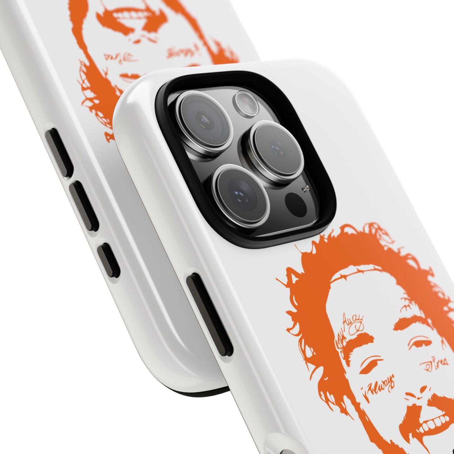 Tough iPhone Case (12–16 Pro Max) – Post Malone Name Design with Picture