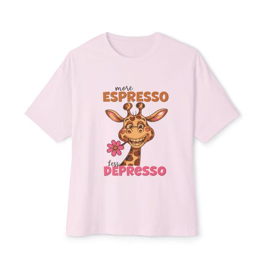 Oversized boxy Tee – Snazzy Espresso Edition