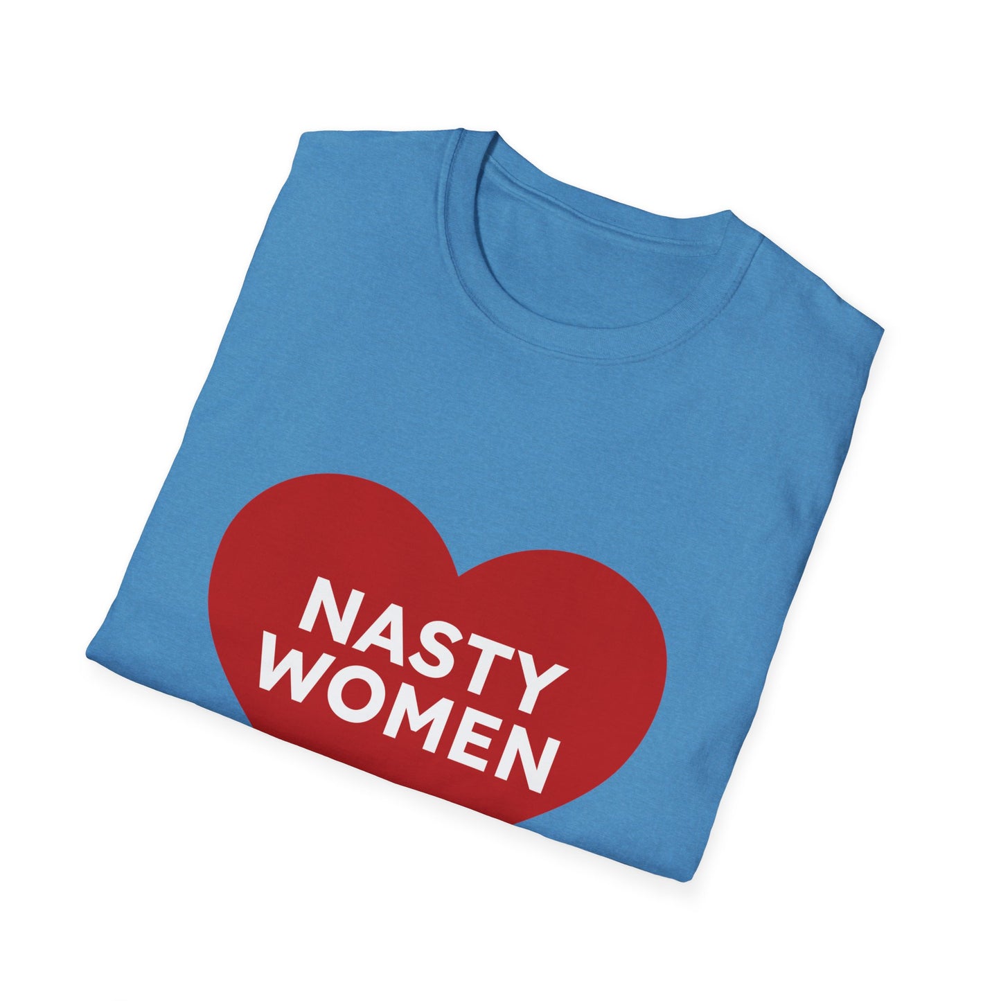 Nasty Women Heart - Unisex Softstyle T-shirt