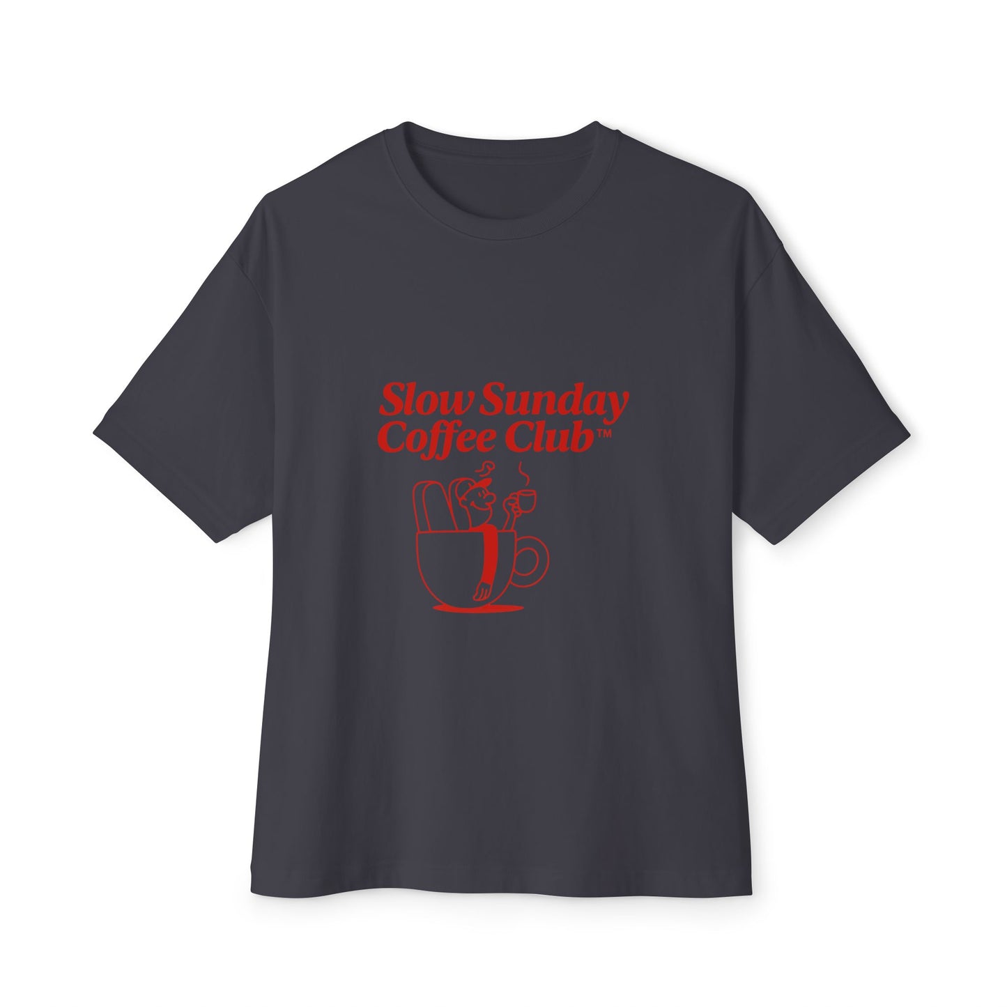 Unisex Oversized Tee – Snazzy Coffe Club Edition