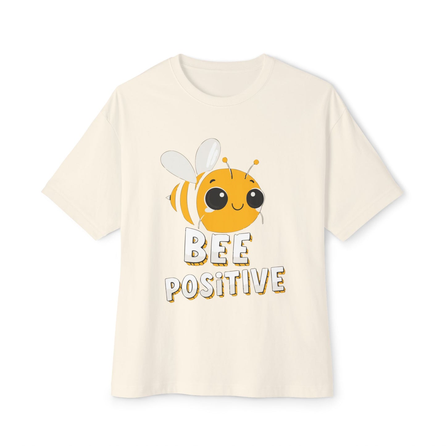 Oversized boxy Tee – Snazzy Bee positive Edition