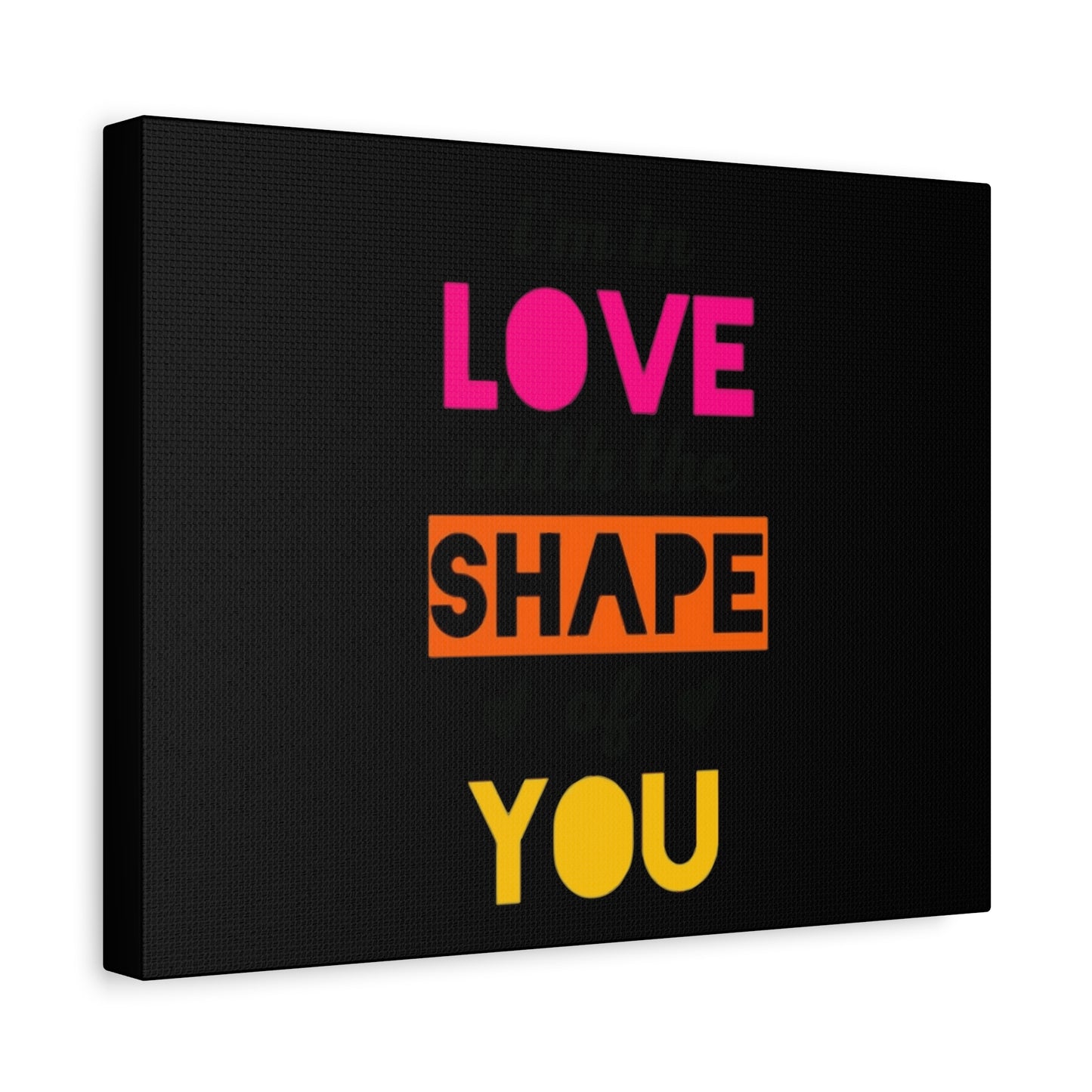 Orange Divide Symbol Matte Canvas