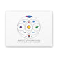 Colorful Planetary Orbit Diagram Canvas
