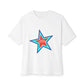 Power of Positivity Star Unisex Oversized Boxy Tee