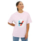 Circle Flame Unisex Oversized Boxy Tee