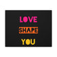 Orange Divide Symbol Matte Canvas