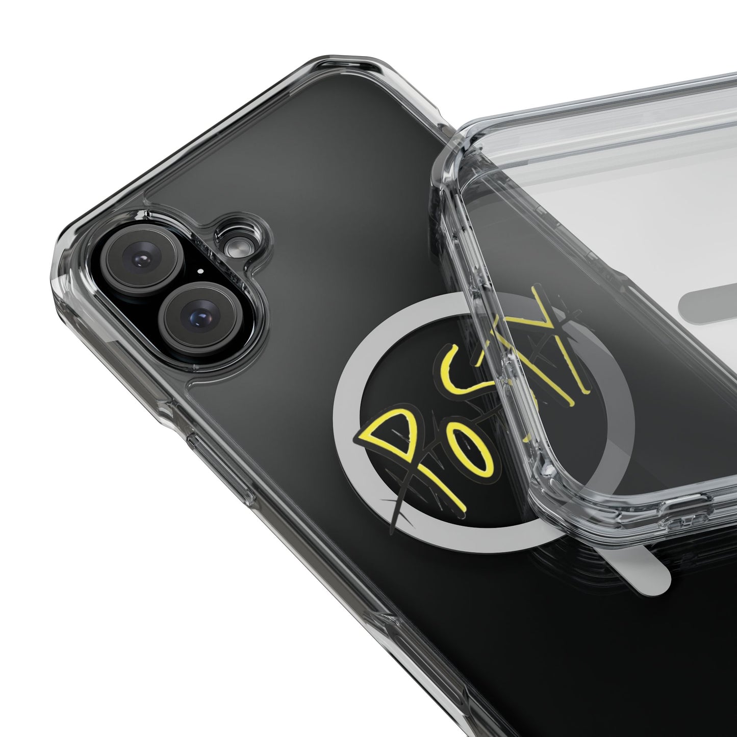 Abstract Black Barbed Wire Magnetic Impact Case