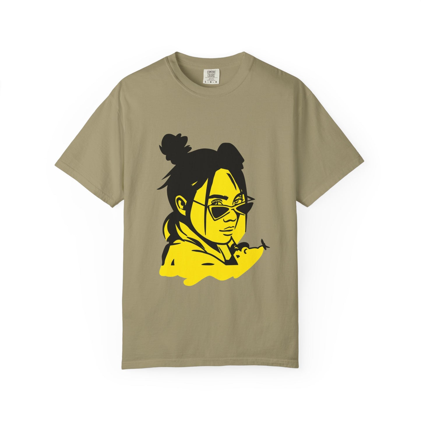 Neon Mood Portrait Unisex Dyed T-shirt