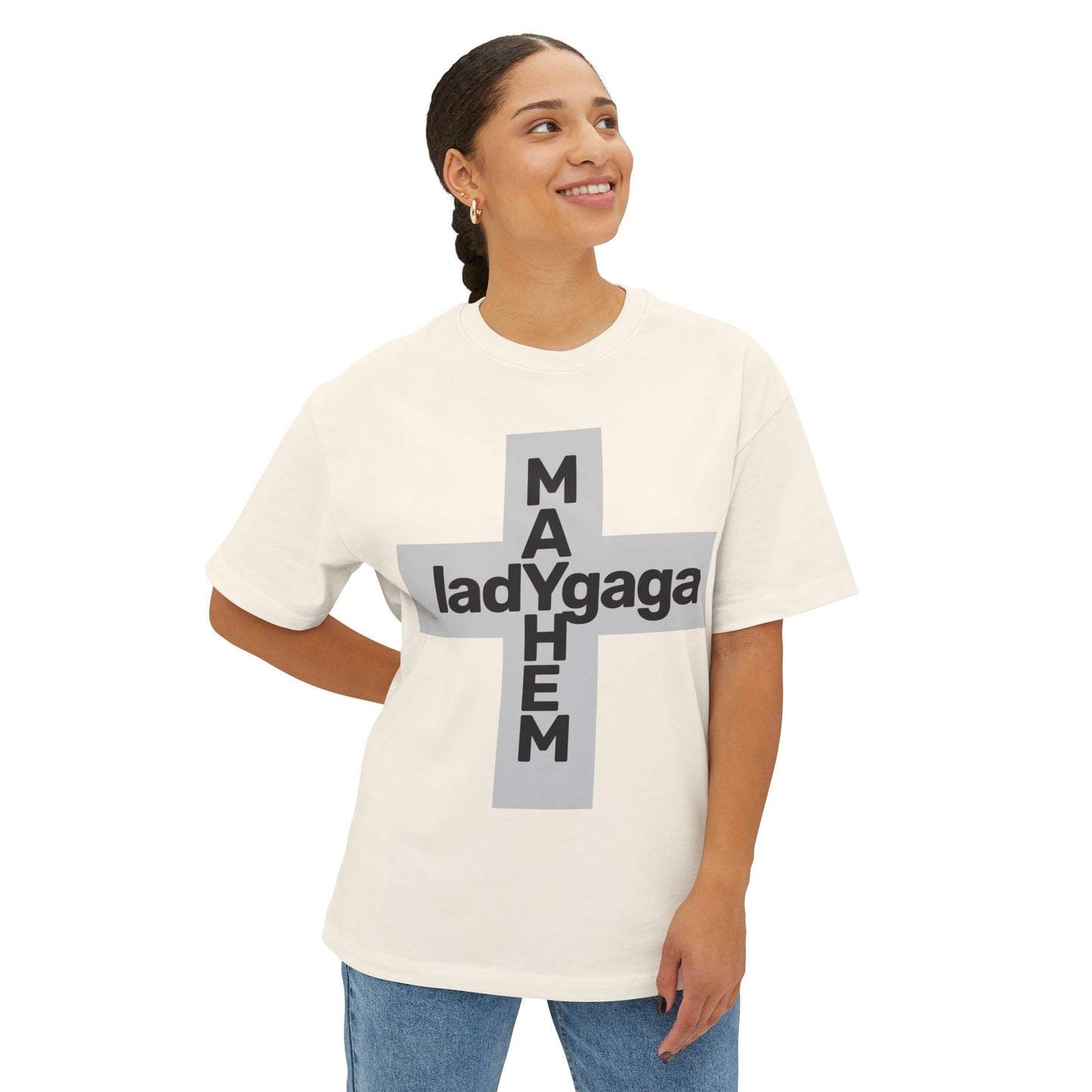 Lady Cross Mayhem-Unisex Oversized Tee