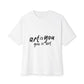 Red Scribble Heart Unisex Oversized Boxy Tee