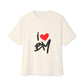 Sketch Love Groove Unisex Oversized Boxy Tee