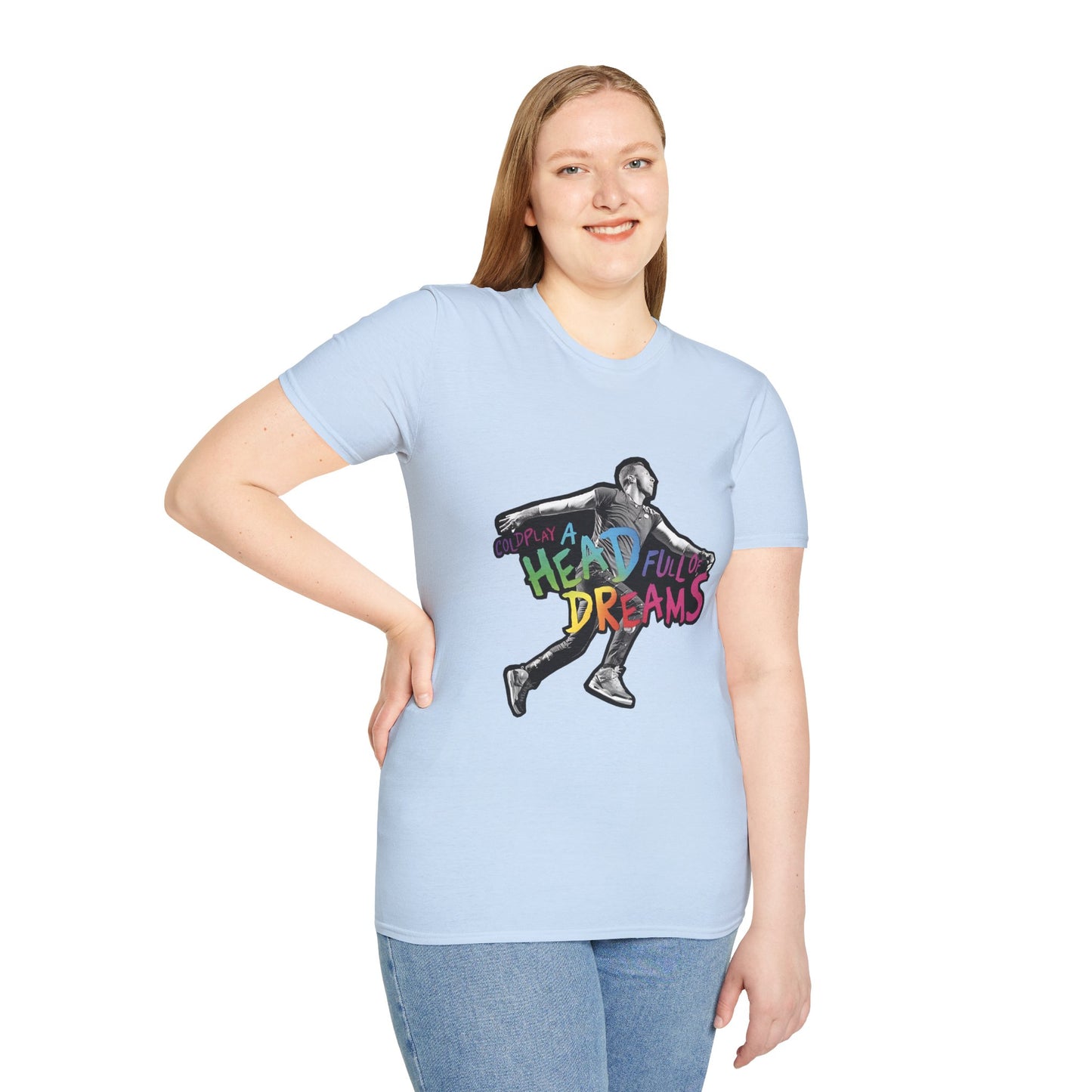 Unisex Softstyle T-Shirt Inspired by Coldplay A Head Full of Dreams Chris