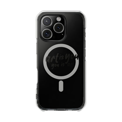 Red Scribble Heart Magnetic Clear Impact case