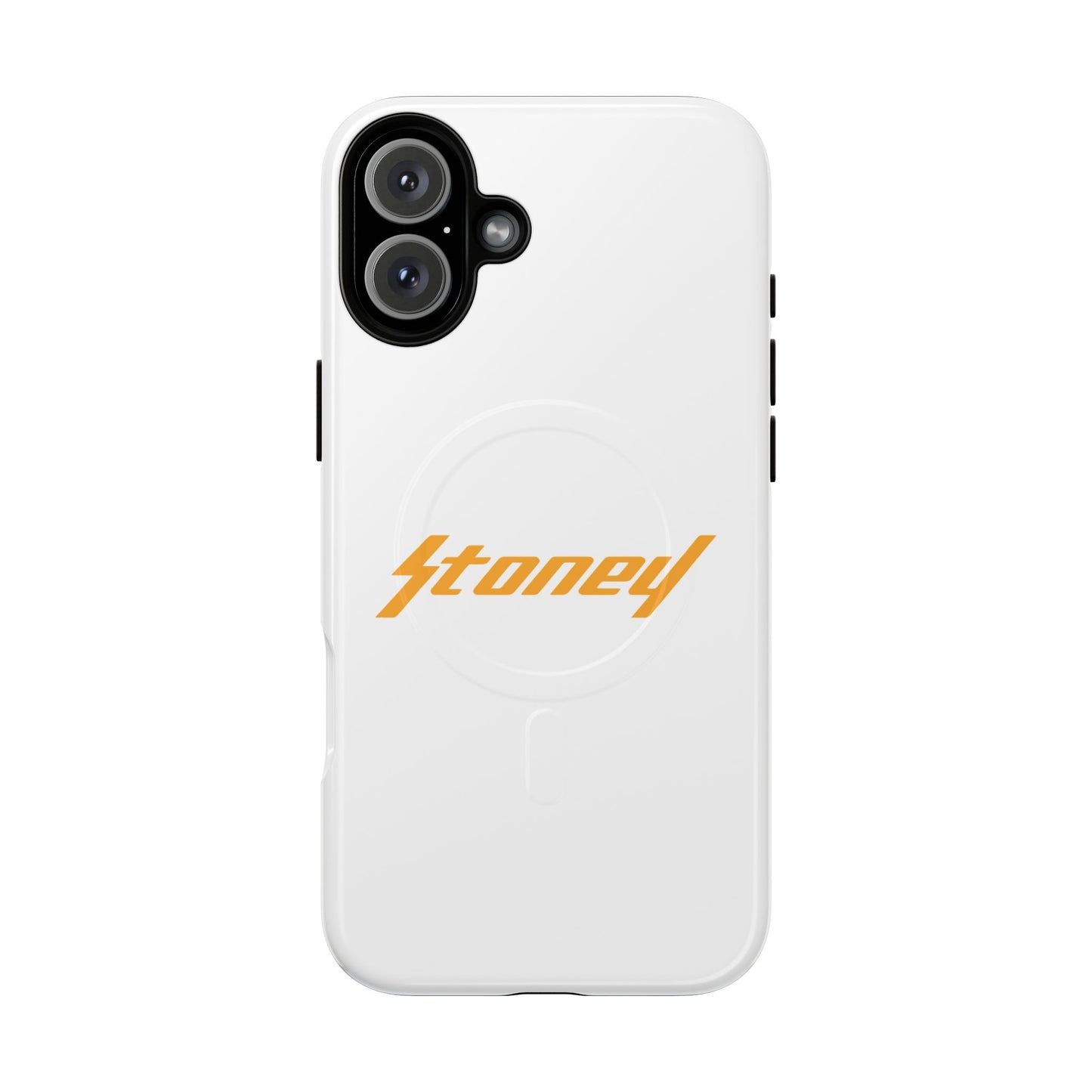 Orange Lightning Text Logo Tough Magnetic Case