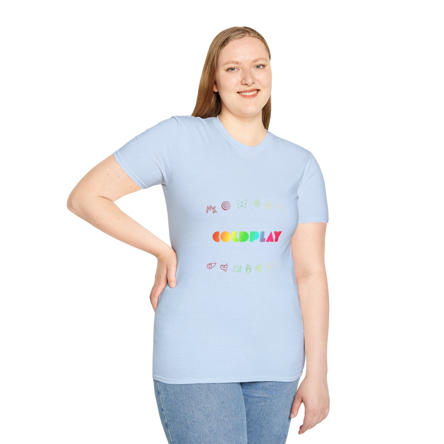 Unisex Softstyle T-Shirt Inspired by Coldplay’s Signage