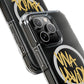 Golden Brush Script Magnetic Clear Impact case