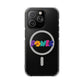 Retro Flower Power Color Pop Magnetic Clear Impact Case