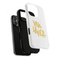 Golden Brush Script Tough Magnetic Case
