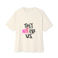 Bold “NOT” Statement Unisex Oversized Boxy Tee