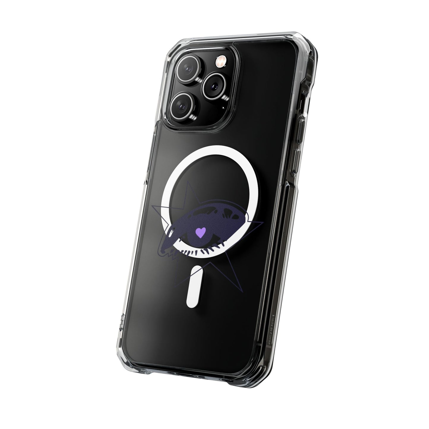 Purple Starry Eye Magnetic Clear Impact Case