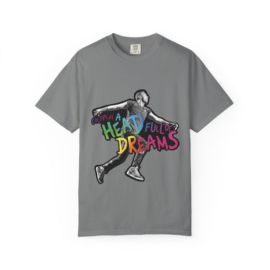 Unisex Garment-Dyed T-Shirt Inspired by Coldplay A Head Full of Dreams Chris