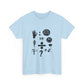 Ocean Wave with Heart Outline Unisex Heavy Cotton Tee