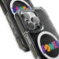 Retro Flower Power Color Pop Magnetic Clear Impact Case