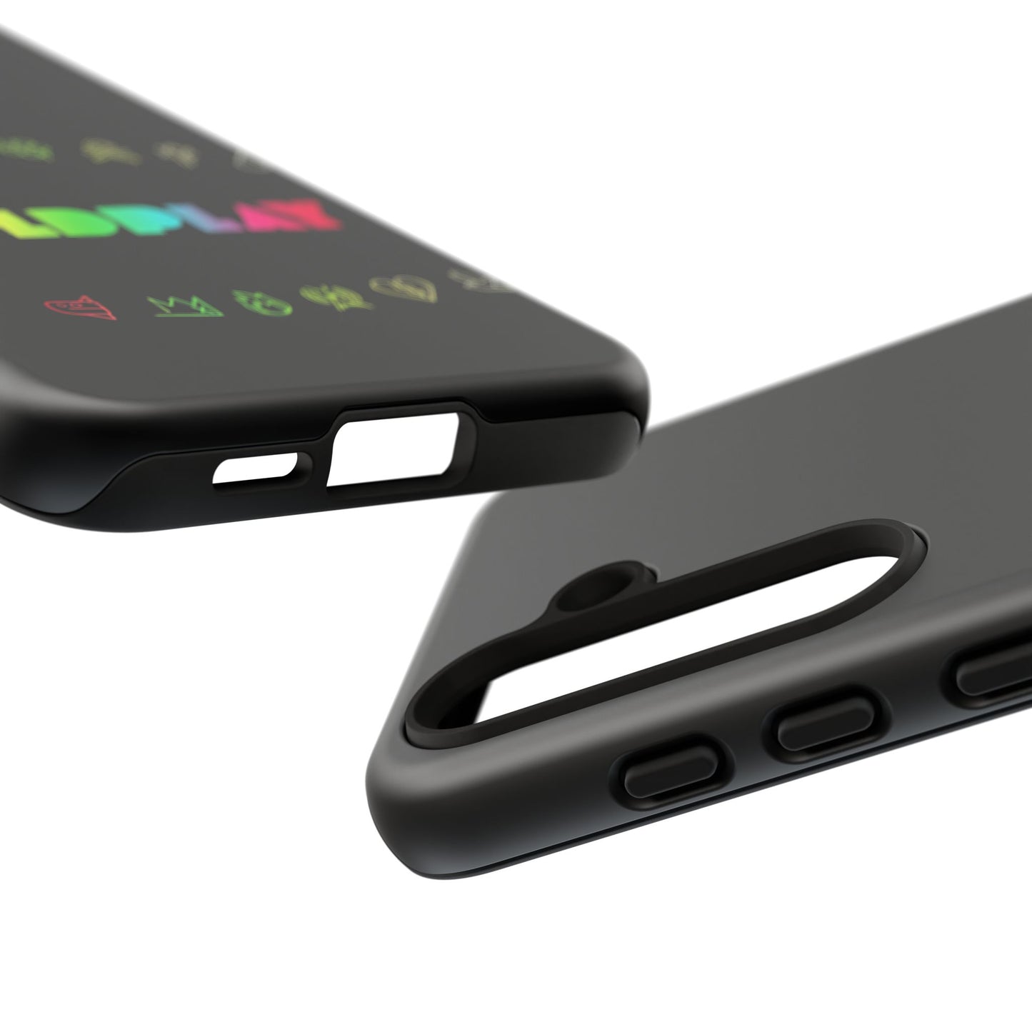 Premium Tough Case for Samsung S21 to S25 Ultra Showcasing Coldplay’s Signage