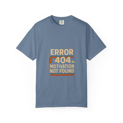 Unisex Garment-Dyed T-shirt – Snazzy Error 404 Edition