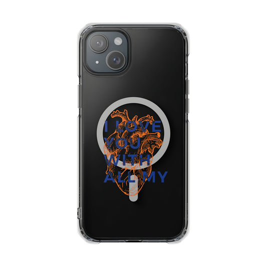 All My Heart Anatomical Art Magnetic Clear Impact case