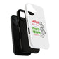 White Paw Print Tough Magnetic case