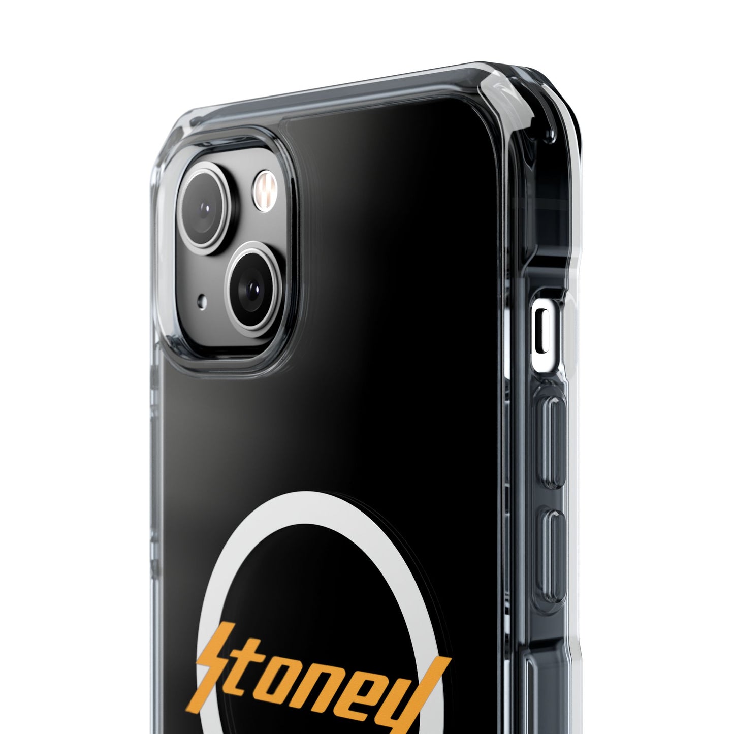 Orange Lightning Text Logo Magnetic Impact Case