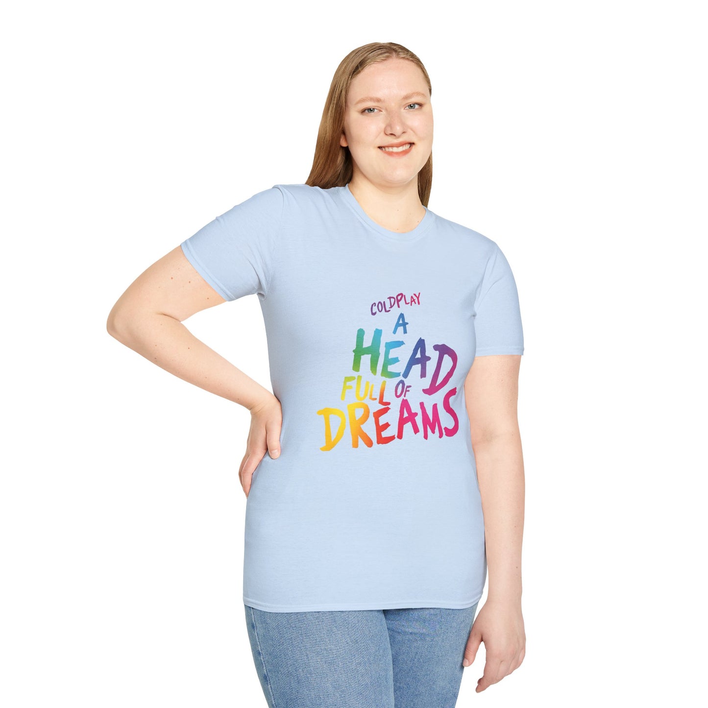 Unisex Softstyle T-Shirt Inspired by Coldplay’s Iconic A Head Full of Dreams