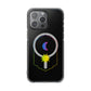 Gradient Moon and Star Emblem Magnetic Clear Impact case