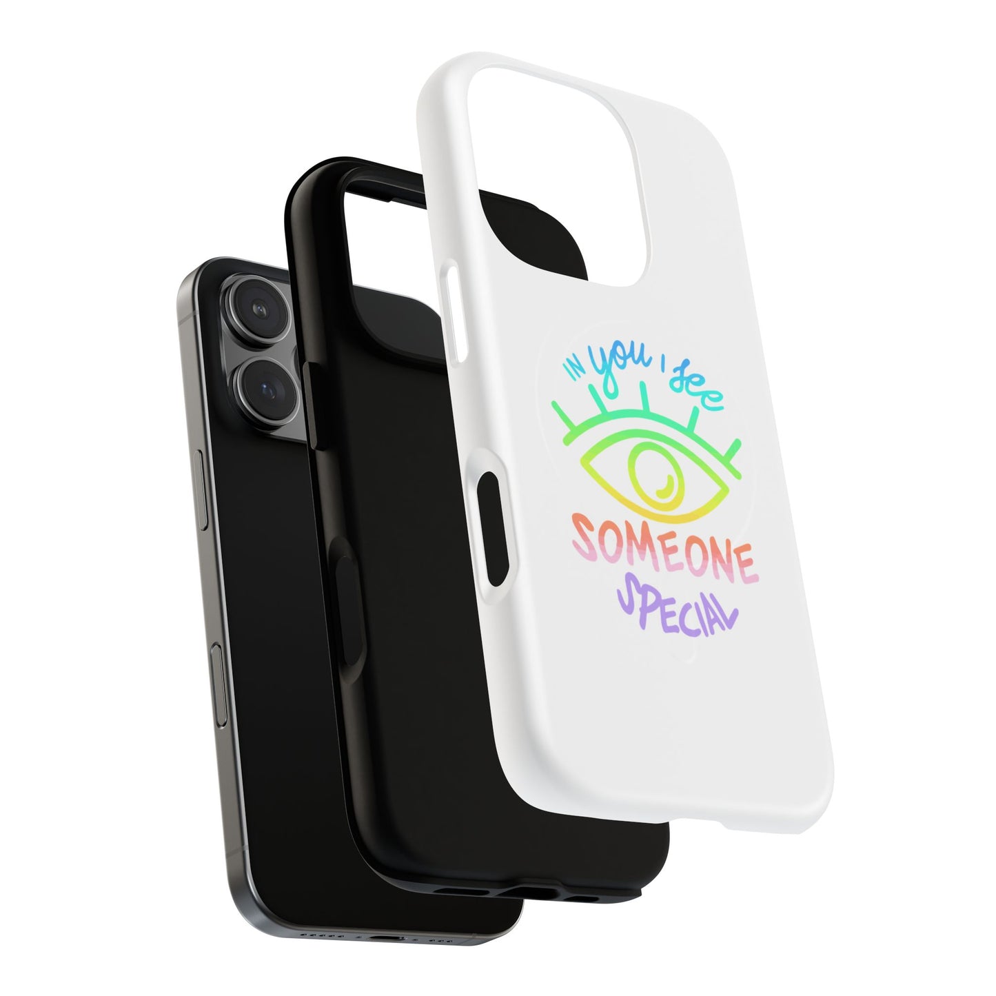 Vibrant Eye and Text Tough Magnetic Case