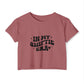 Retro Girl Power Women's Festival Crop Top