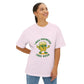 Unisex Oversized Tee – Snazzy Free Beer Edition