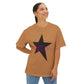 Retro Groove Script Unisex Oversized Boxy tee