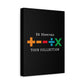 Matte Stretched Canvas, 1.25" Depth – Ed Sheeran Black Edition