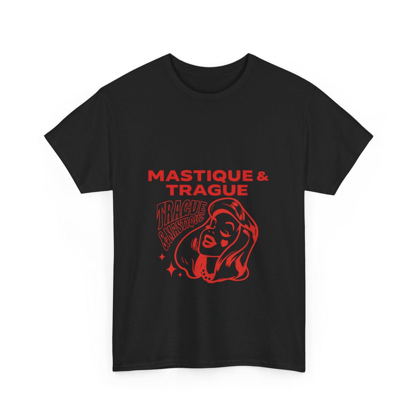 Fierce Femme in Red Unisex Heavy cotton tee